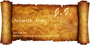 Jelenik Irén névjegykártya
